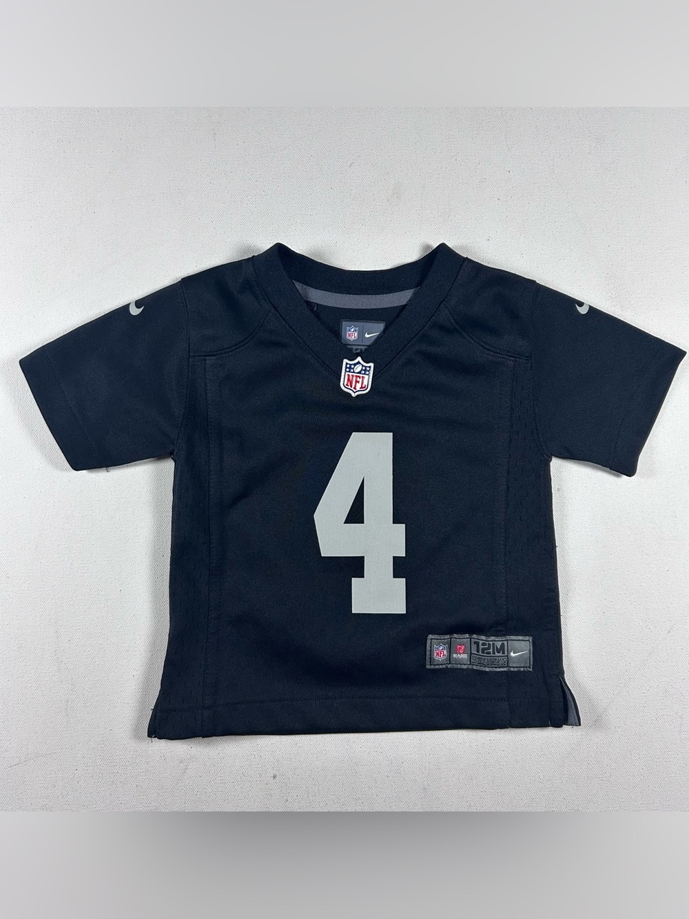 Nike On Field Baby 12M 12 Months Derek Carr Oakland Raiders Football Jersey #4
